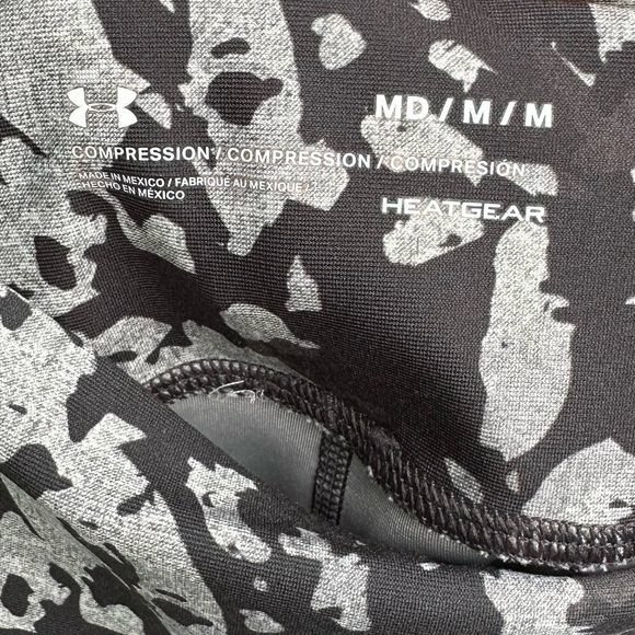 Under Armour Black and Gray Compression Leggings - Picture 4 of 5